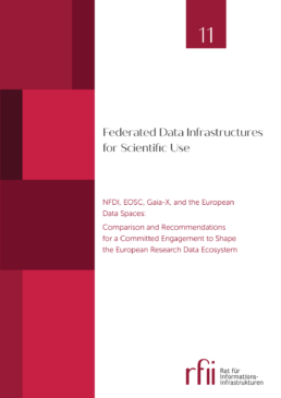 Cover Publikation Federated Data Infrastructures for Scientific Use